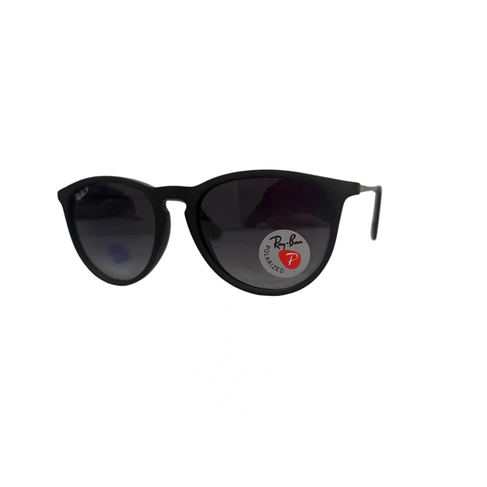 NIB Authentic Ray-Ban Erika Polarized Black Sunglasses with Gray Lens